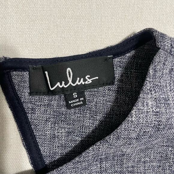 Lulus Charcoal Grey Sleeveless Dress with Cutout Back and Pockets - Size S - Picture 4 of 7